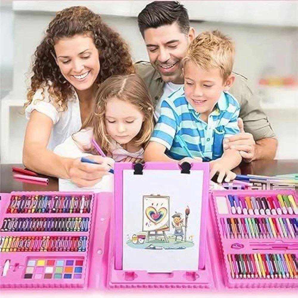 علبة ألوان 208 قطعة مع كشكول - الصورة 5