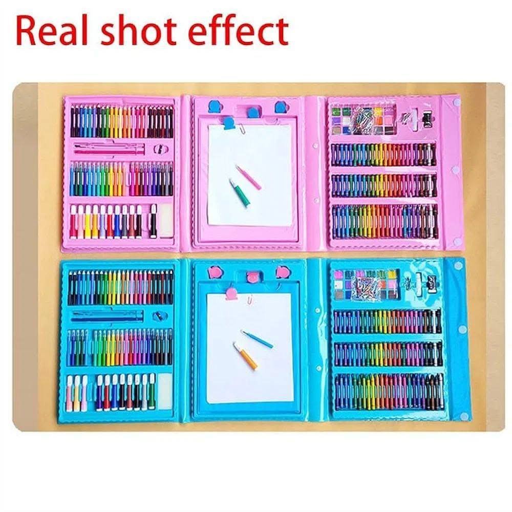 علبة ألوان 208 قطعة مع كشكول - الصورة 4